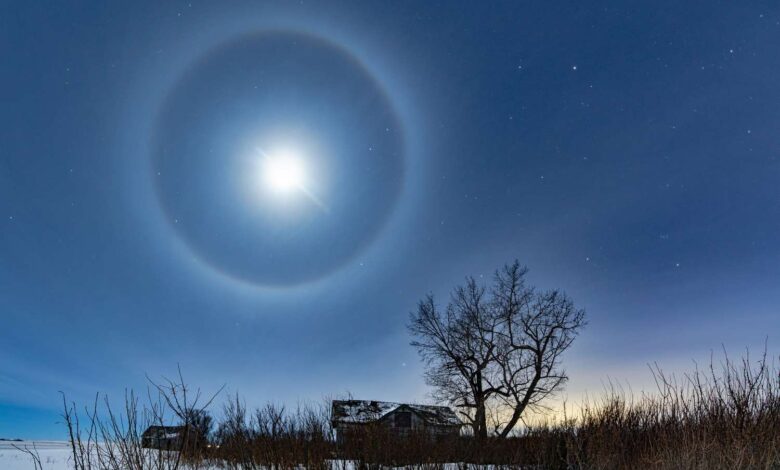 What Causes a Ring to Appear Around the Moon?